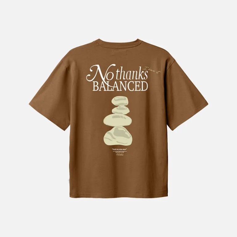 Baine Balance T Shirt Dark Brown