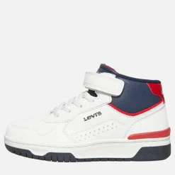 Børn Dereck Hi-Top Sneakers Hvid Navy Rød 0218