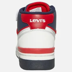 Børn Dereck Hi-Top Sneakers Hvid Navy Rød 0218