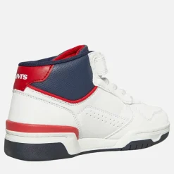 Børn Dereck Hi-Top Sneakers Hvid Navy Rød 0218