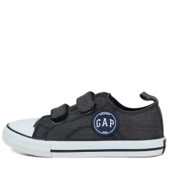 Børn Houston Velcro IV Lærredgummisko Sort