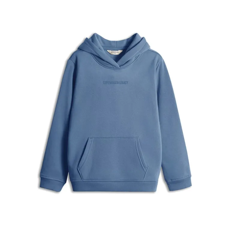 Børne Hoodie Denim Melange