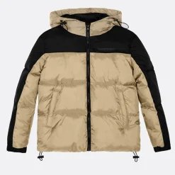 Børne Hætte Jakke Khaki /​ Sort