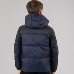 Børne jakke med hætte Navy/​Sort