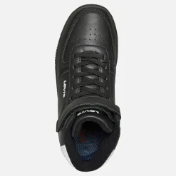 Børne Nye Union Hi Top Sneakers Sort Hvid 0008