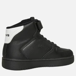 Børne Nye Union Hi Top Sneakers Sort Hvid 0008