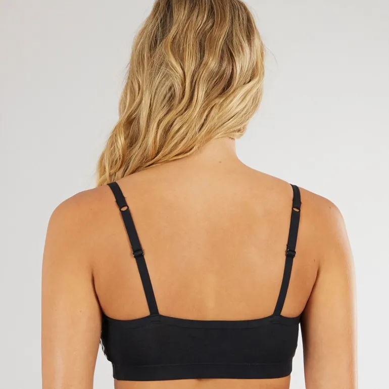 Dame Adicolor Comfort Flex Bomulds Bralette Sort