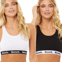 Dame Angelina To-pak BH'er Hvid/​Sort