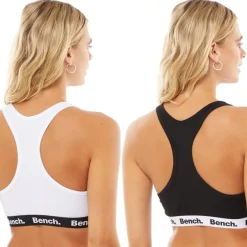 Dame Angelina To-pak BH'er Hvid/​Sort