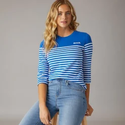 Dame Arian T-shirts Blå