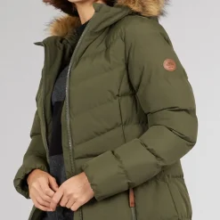 Dame Audrey Vandtæt Foret Hættejakke Dark Vine