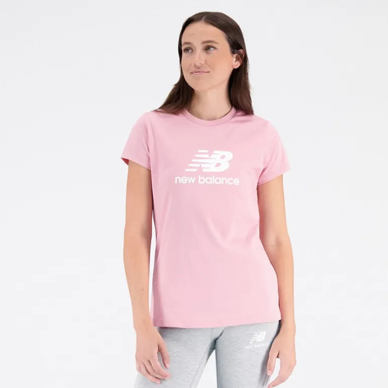 Dame Basis Stacked Logo T-shirt Hazy Rose