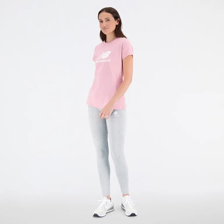 Dame Basis Stacked Logo T-shirt Hazy Rose