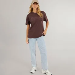 Dame Berlanne T-shirt Vasket Mauve Vin