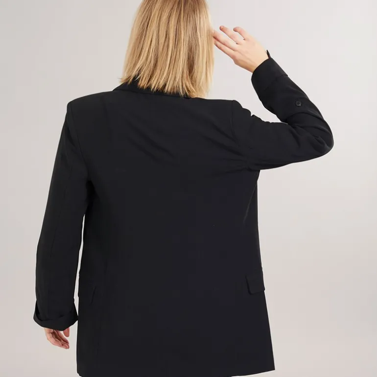 Dame Blazer Blanca Life 3/4 Løstsiddende Sort