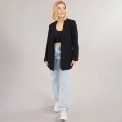 Dame Blazer Blanca Life 3/4 Løstsiddende Sort