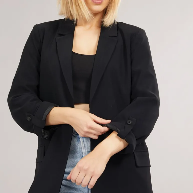Dame Blazer Blanca Life 3/4 Løstsiddende Sort