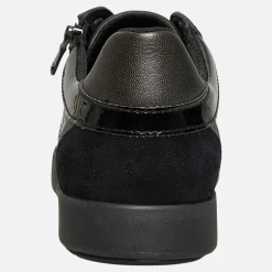 Dame Blomie Zip Sneakers Sort