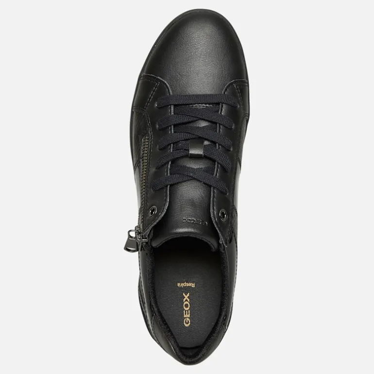 Dame Blomie Zip Sneakers Sort