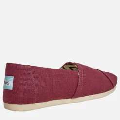 Dame Canvas Alpargata Espadrilles Mørk Blomme