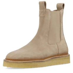 Dame Casdea Chelsea støvler ruskind Beige