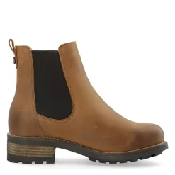 Dame Caskarla Chelsea Støvler Wr Varm Foring Olieret Nubuck Bison