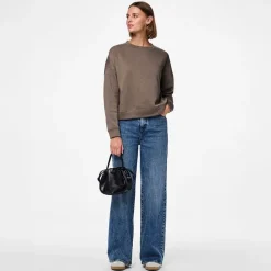 Dame Chili Langærmet Sweater Morel