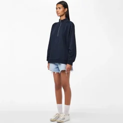 Dame Chilli Halv lynlås sweatshirt Sky Captain