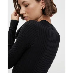 Dame Crista O Neck Kjoler Sort