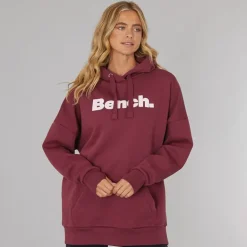Dame Dayla Oversized Hættetrøje Burgundy