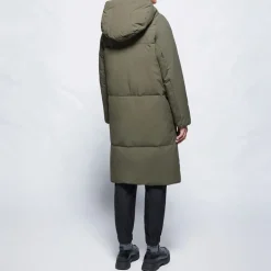 Dame Eliza Letvægts Taslan 5K Jakke Duskmørk Oliven