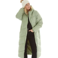 Dame Eloraina Lang Ærmeløs Dunjakke Lysegrøn