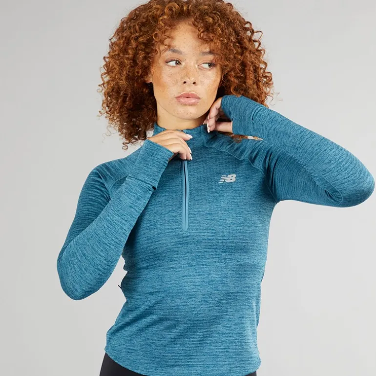 Dame Essentiel Varm Gitternät 1/2 Lynlås Trøje Terrarium