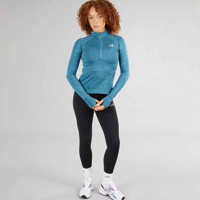 Dame Essentiel Varm Gitternät 1/2 Lynlås Trøje Terrarium