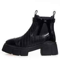 Dame Faldstøvler 0011 Sort Lak