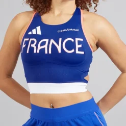 Dame FFR Team Frankrig Løbetop Semi Lucid Blue