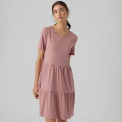 Dame Filli Calia Kortærmet Mini Kjole Nostalgi Rose