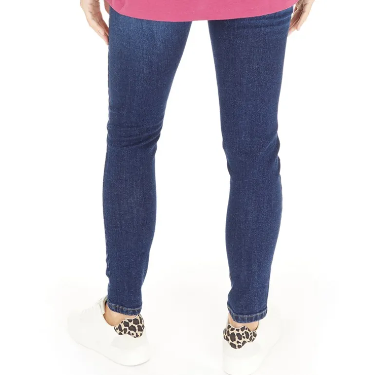 Dame Fillie Skinny Jeans Mørkvasket Denim