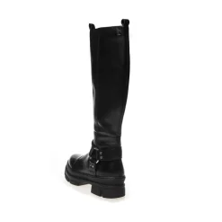 Dame Følg Og Rock Lange Støvler 0001 Black