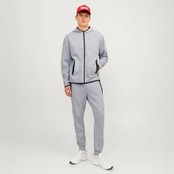 Dame Fusion Lynlås Hættetrøje Light Grey Melange