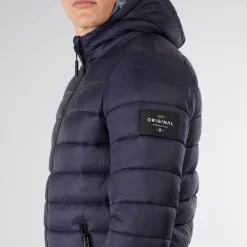 Dame Gattering Puffer Jakke Midnat