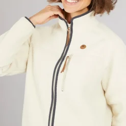 Dame Hyacint Fuld Lynlås Fleece Spøgelse