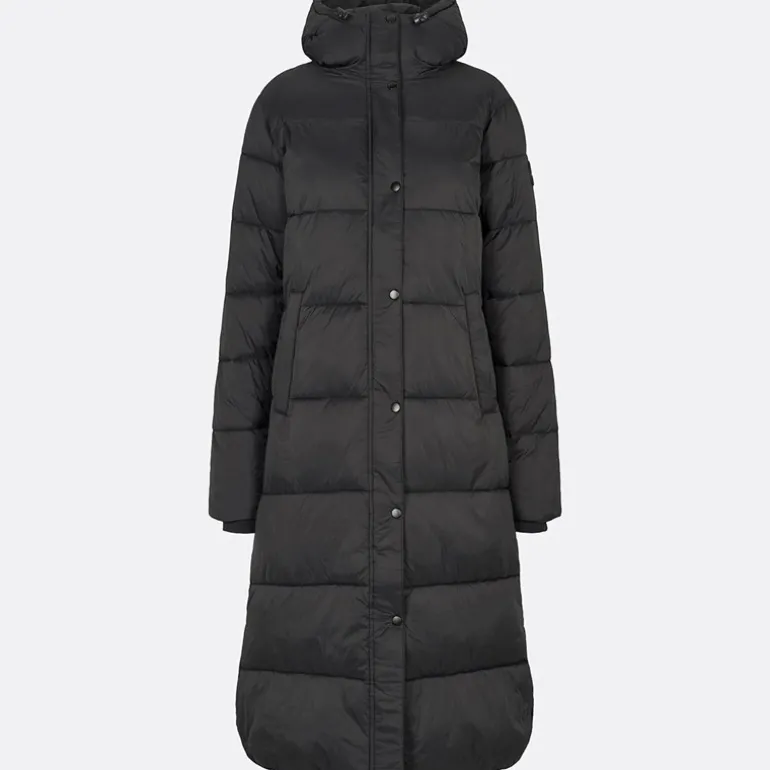 Dame Iza Puffer Jakke Sort