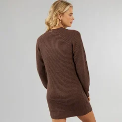 Dame Karlie Strik Kjole Chokolade