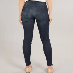 Dame Kendell Ankel Længde Slim Jeans Mørkeblå Denim