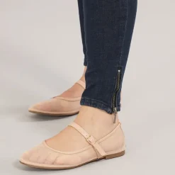 Dame Kendell Ankel Længde Slim Jeans Mørkeblå Denim