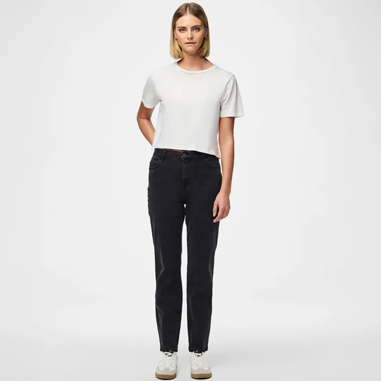Dame Kesia Mom Jeans Black Denim