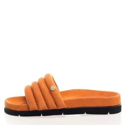 Dame Leafs Suede Sandaler 165 Orange