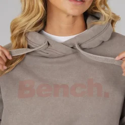 Dame Lerenna Hættetrøje Varm Vasket Taupe