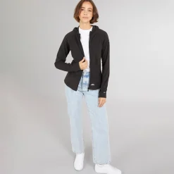 Dame Maraton Fuld Lyn Lækker Fleecejakke Sort